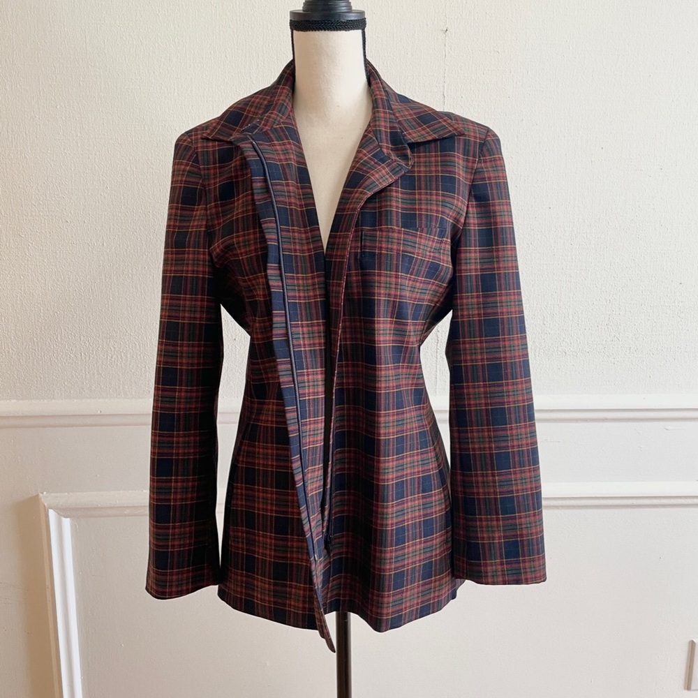 Thalian Vintage Plaid Coat size 10